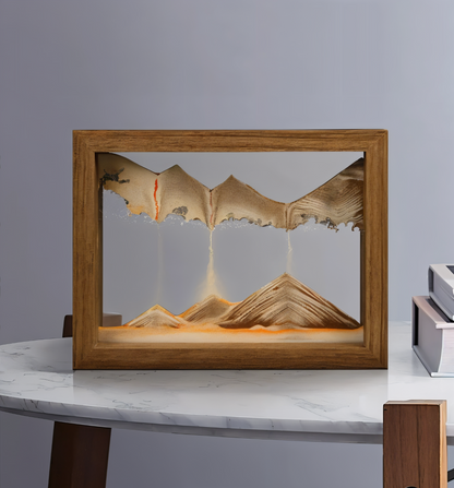 SandZen360™ – 360° Roterende Zandkunst Frame – Rustgevende Quicksand Decoratie
