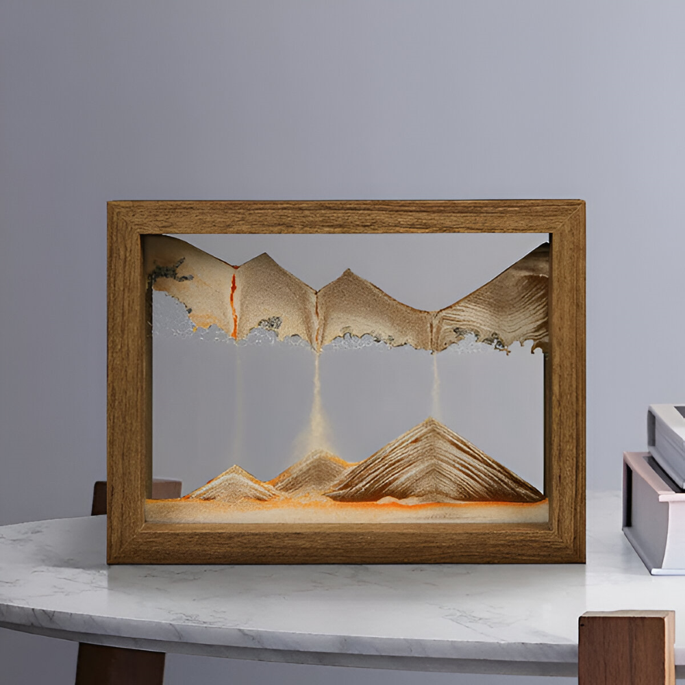 SandFlow™ – Roterende Zandkunst Decoratie – 360° Relaxatie Frame