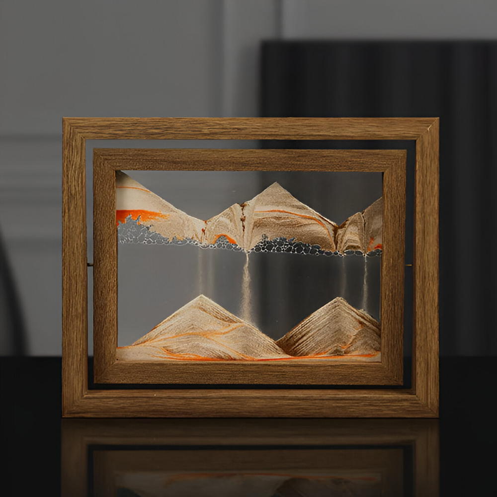 SandFlow™ – Roterende Zandkunst Decoratie – 360° Relaxatie Frame