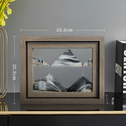 SandZen360™ – 360° Roterende Zandkunst Frame – Rustgevende Quicksand Decoratie