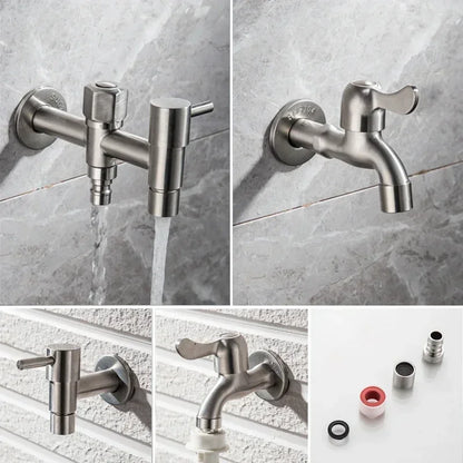 SteelTapPro™ – Premium RVS Buiten Waterkraan – Tuin & Wasmachine Aansluiting