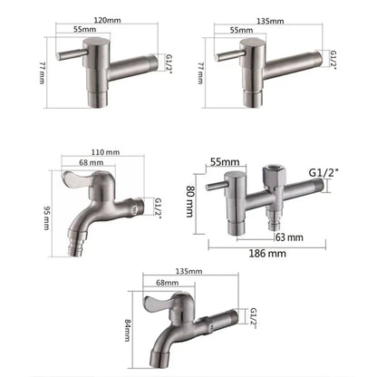 SteelTapPro™ – Premium RVS Buiten Waterkraan – Tuin & Wasmachine Aansluiting