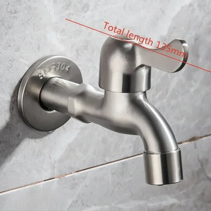 SteelTapPro™ – Premium RVS Buiten Waterkraan – Tuin & Wasmachine Aansluiting
