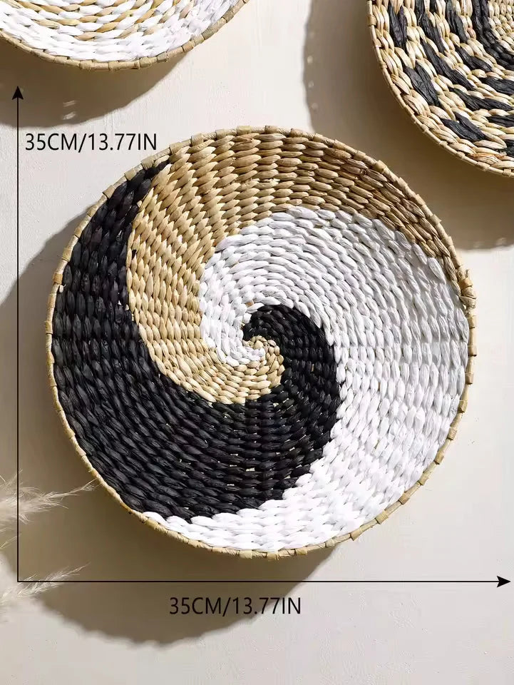 Elara Wanddecoratie - Handgeweven Zeegras, Natuurlijk Design voor Woonkamer 6