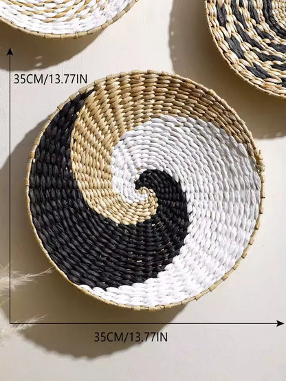 Elara Wanddecoratie - Handgeweven Zeegras, Natuurlijk Design voor Woonkamer 6