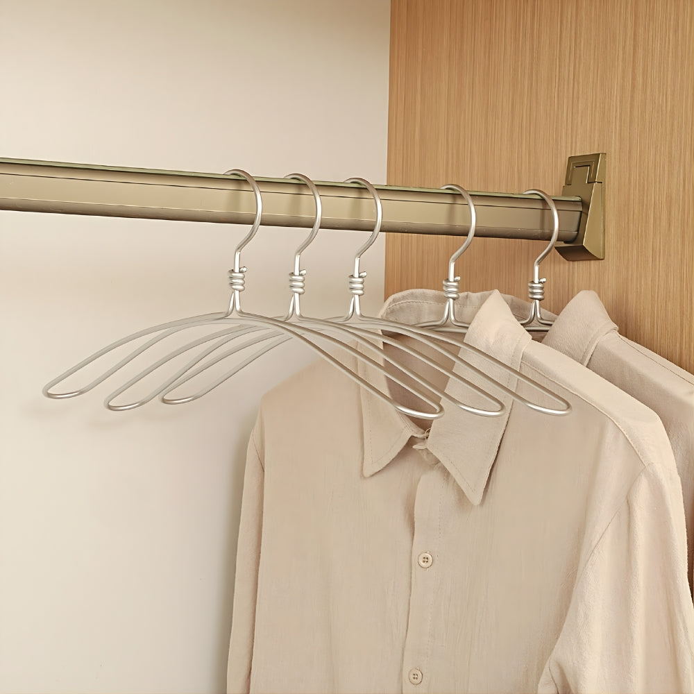 Elios Kleerhanger Set - Aluminium, Extra Breed, 6-delig 1