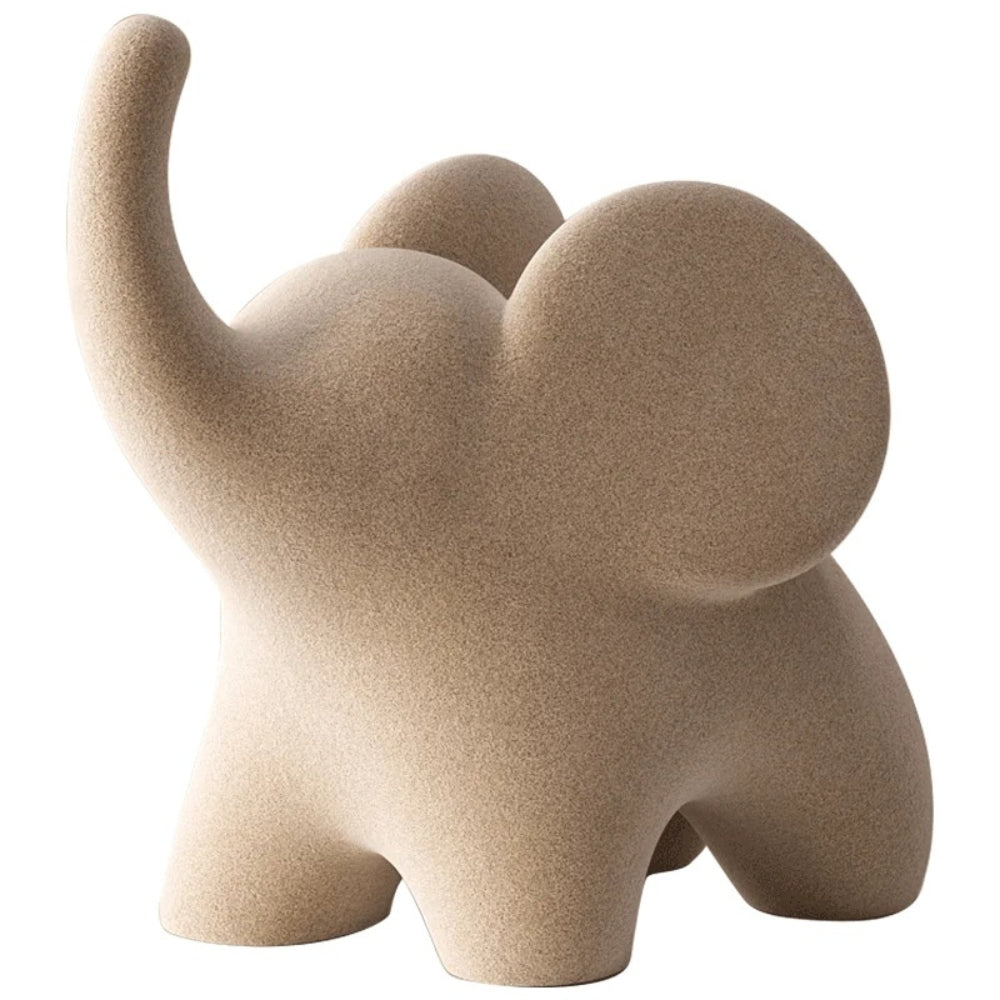 Elysia Olifant Beeld - Minimalistische Hars, Uniek Decoratief Ornament 0