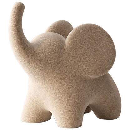 Elysia Olifant Beeld - Minimalistische Hars, Uniek Decoratief Ornament 0