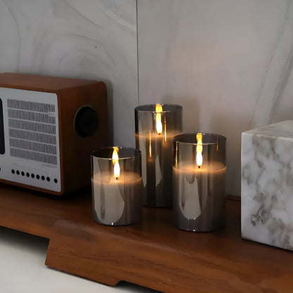 Elysia Vlamloze Kaars Set - 3D LED, Veilig en Elegante Decoratie 2