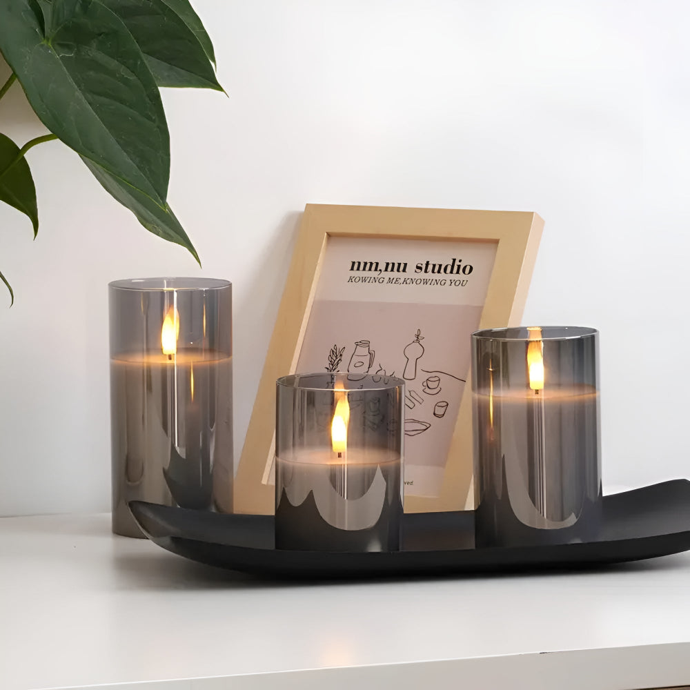 Elysia Vlamloze Kaars Set - 3D LED, Veilig en Elegante Decoratie 4