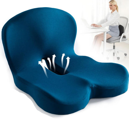 Elysium Ergonomisch Zitkussen - Traagschuim, Ondersteunt Gezonde Zithouding 8