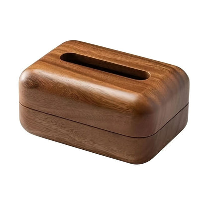 Eterra Tissuehouder - Walnoot Hout, Compact en Stijlvol 2