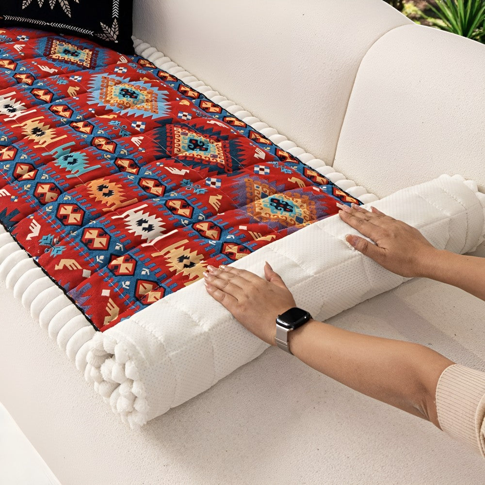 Etnica Bankhoes - Gewatteerd, Antislip Microvezel 2