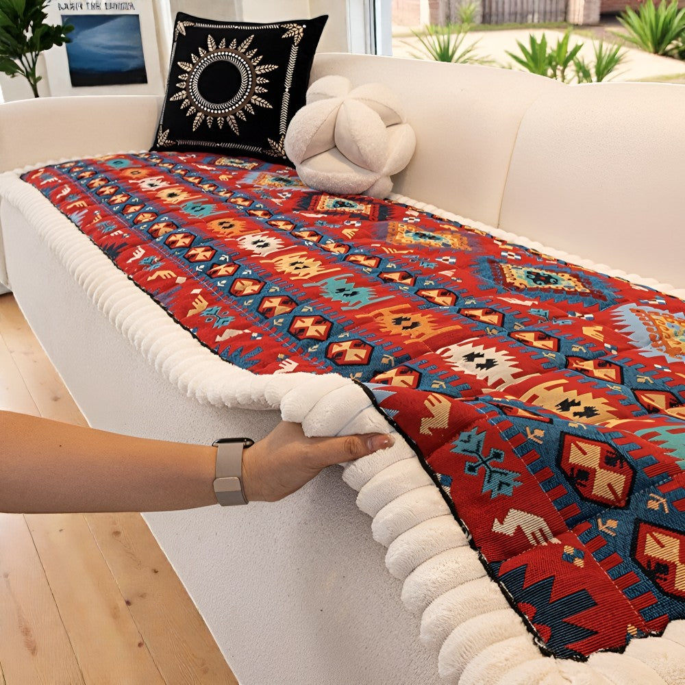 Etnica Bankhoes - Gewatteerd, Antislip Microvezel 6
