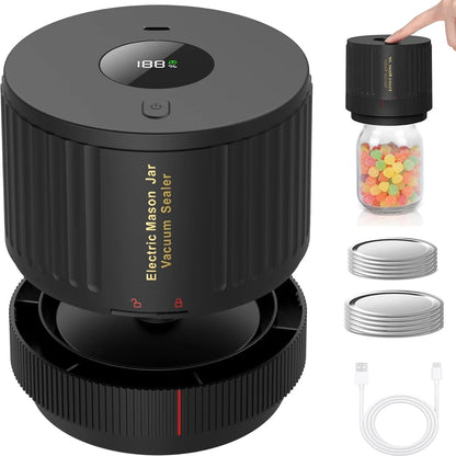 Evoke Vacuümsealer - Elektrisch, Compact Design voor Weckpotten 0