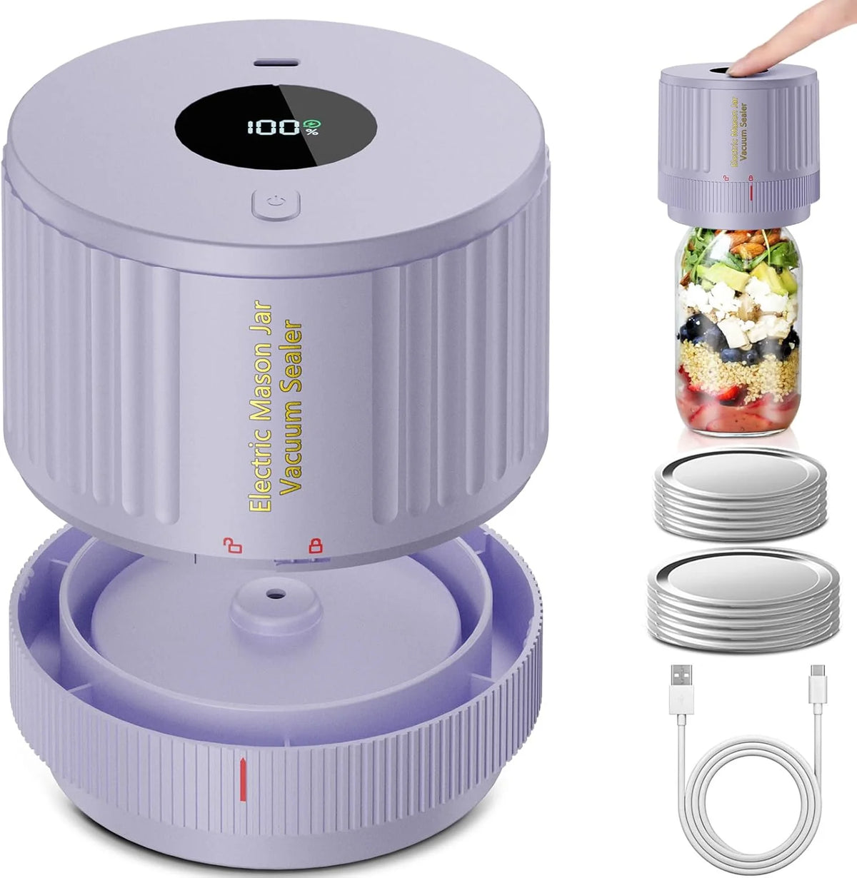 Evoke Vacuümsealer - Elektrisch, Compact Design voor Weckpotten 5