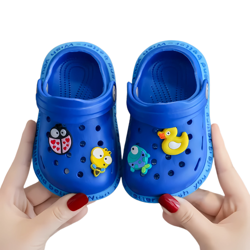 SweetSoles™ – Speelse Slip-on Clogs met Cartoonprint – Peuter Zomerschoenen