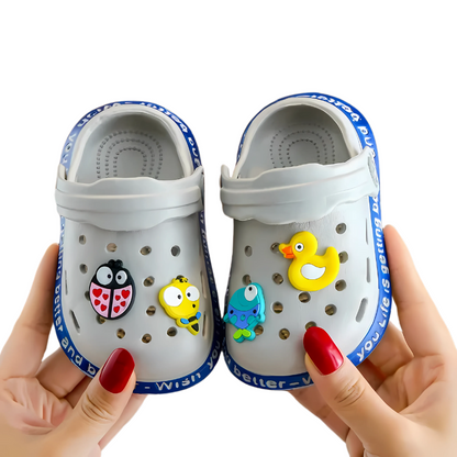 SweetSoles™ – Speelse Slip-on Clogs met Cartoonprint – Peuter Zomerschoenen