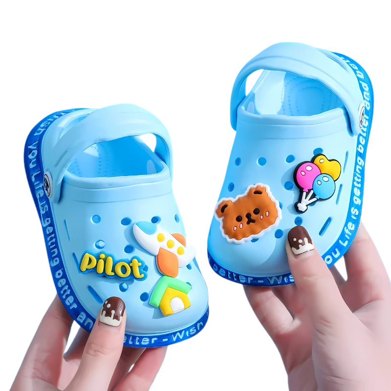 SweetSoles™ – Speelse Slip-on Clogs met Cartoonprint – Peuter Zomerschoenen