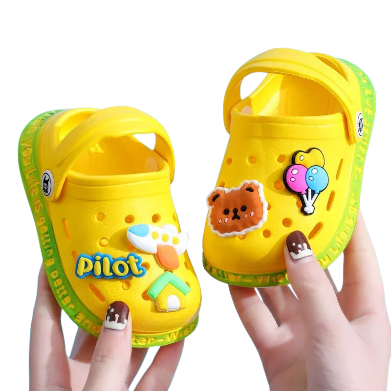 SweetSoles™ – Speelse Slip-on Clogs met Cartoonprint – Peuter Zomerschoenen