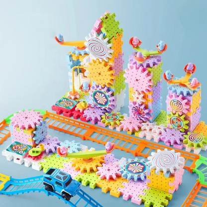 Spin&Build™ - Roterende Montessori Bouwset - Creatief bouw speelgoed