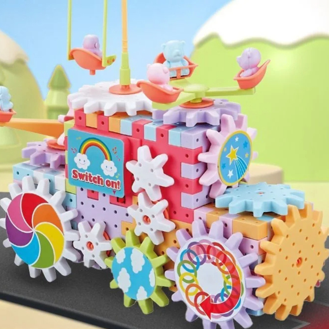 Spin&Build™ - Roterende Montessori Bouwset - Creatief bouw speelgoed