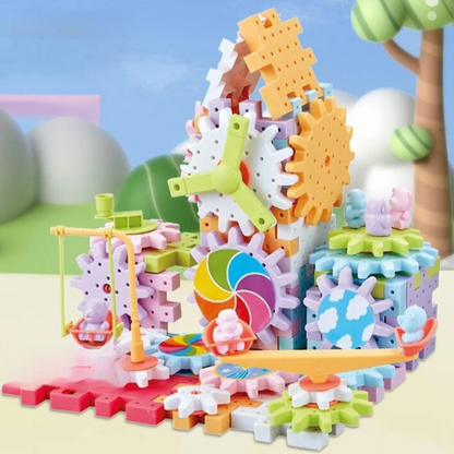 Spin&Build™ - Roterende Montessori Bouwset - Creatief bouw speelgoed
