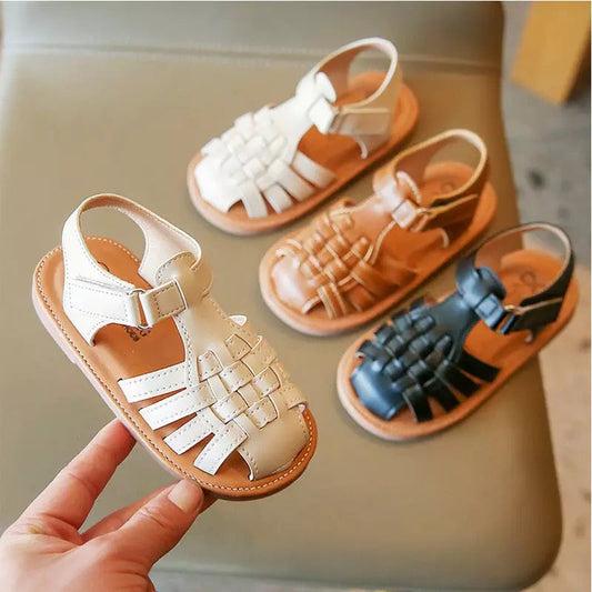 WeaveSteps™ – Geweven Zomersandalen met Klittenband – Comfortabele Kinderschoenen