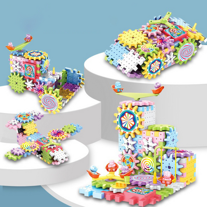 Spin&Build™ - Roterende Montessori Bouwset - Creatief bouw speelgoed