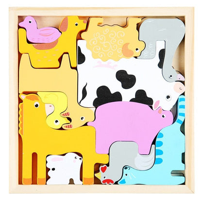 4Ever Wood PuzzelPals™ – Spelend Ontwikkelen - Houten Puzzel