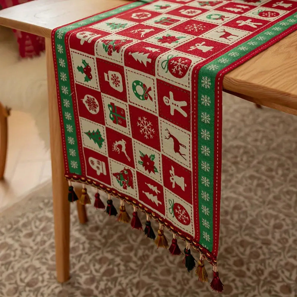 Felicity Tafelloper Kerst - Hoogwaardig Textiel, Feestelijk Design 1