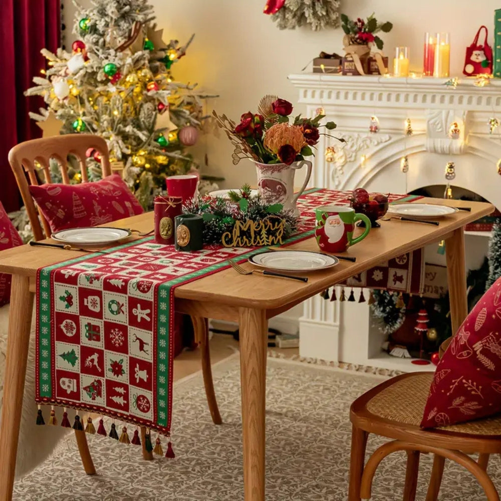 Felicity Tafelloper Kerst - Hoogwaardig Textiel, Feestelijk Design 2