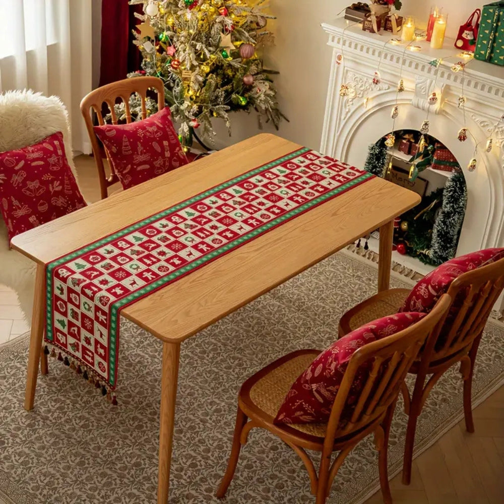 Felicity Tafelloper Kerst - Hoogwaardig Textiel, Feestelijk Design 3