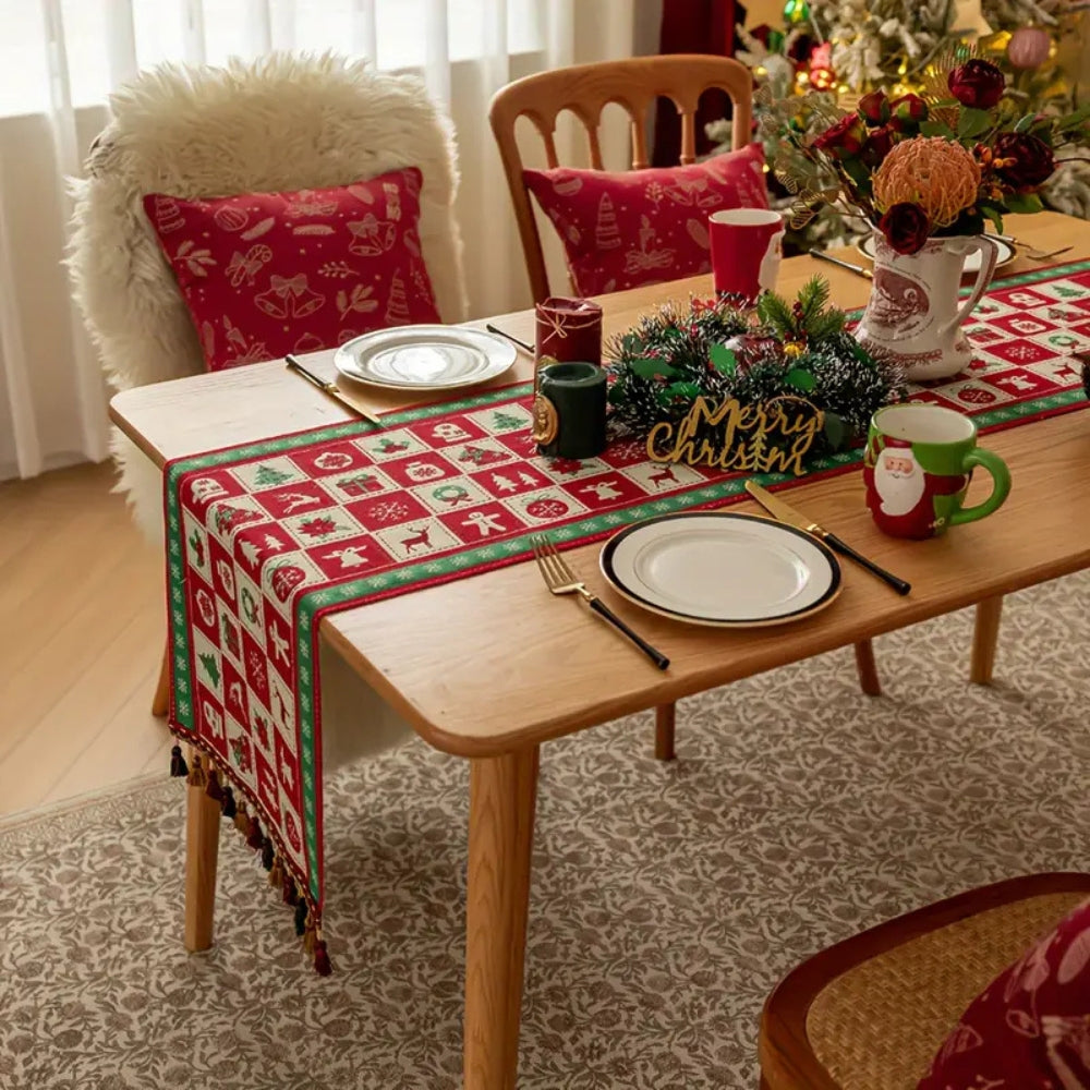 Felicity Tafelloper Kerst - Hoogwaardig Textiel, Feestelijk Design 4