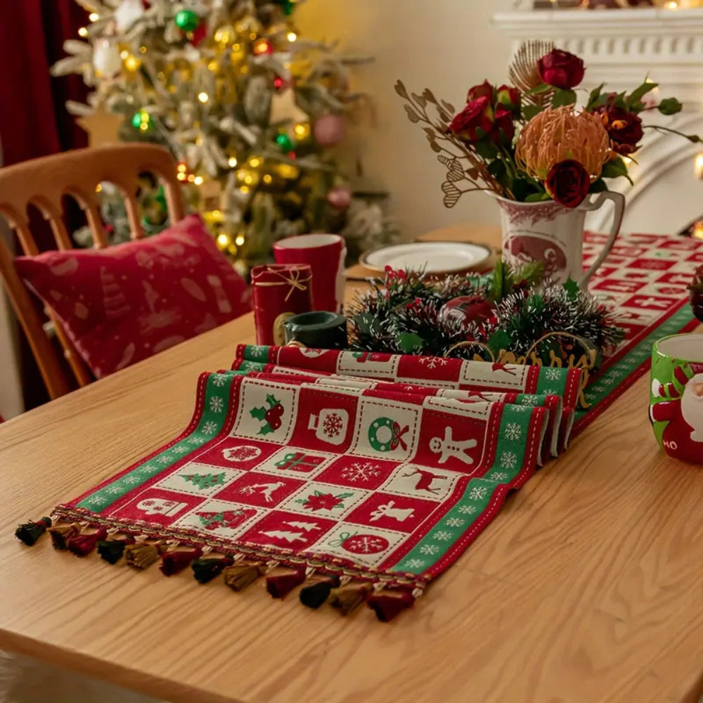 Felicity Tafelloper Kerst - Hoogwaardig Textiel, Feestelijk Design 5