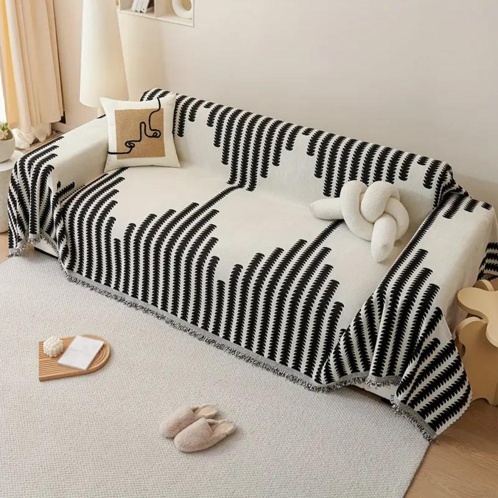 Ferro Bankhoes - Chenille, Antislip Volledige Hoes 0