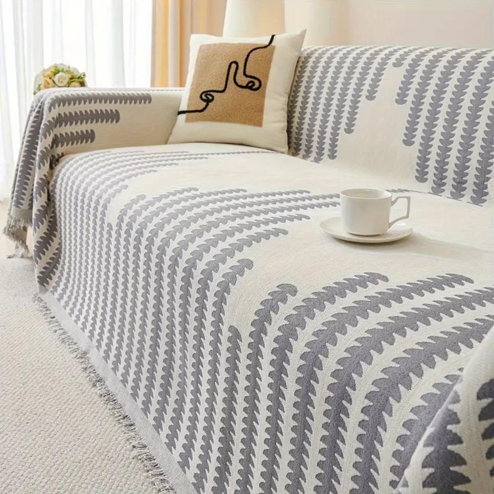 Ferro Bankhoes - Chenille, Antislip Volledige Hoes 7