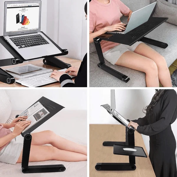 Fervex Laptopstandaard - Aluminium, 360° Verstelbaar, Ergonomisch 3