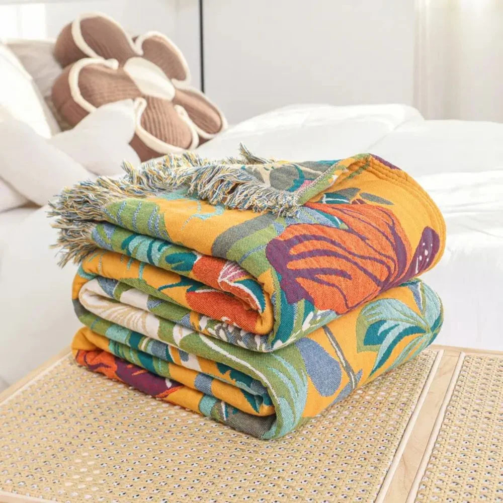 Fiora Tropics Deken - Katoen, Tropisch Design 2