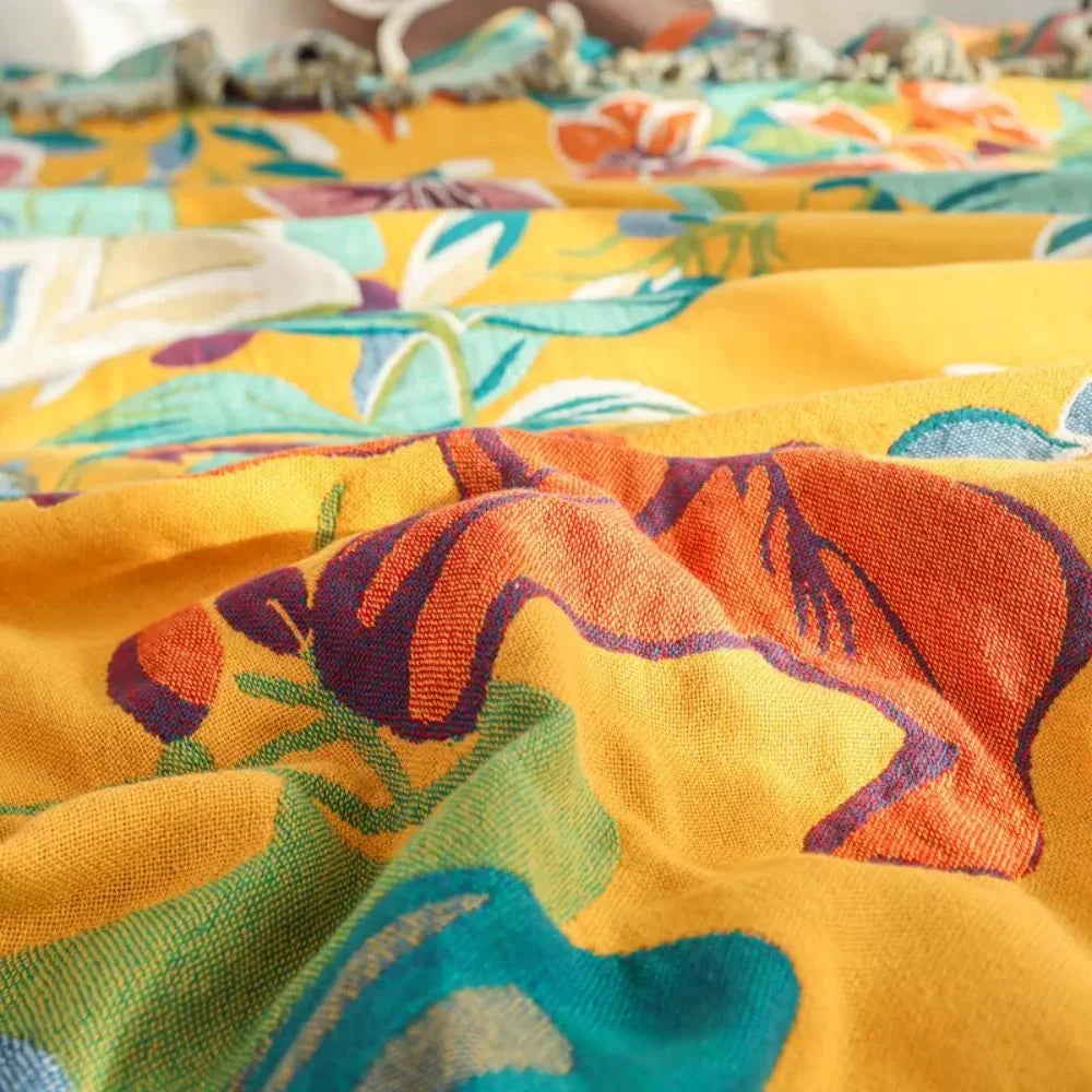 Fiora Tropics Deken - Katoen, Tropisch Design 3