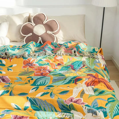Fiora Tropics Deken - Katoen, Tropisch Design 4