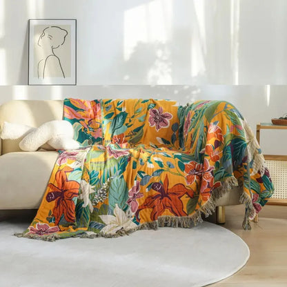 Fiora Tropics Deken - Katoen, Tropisch Design 5