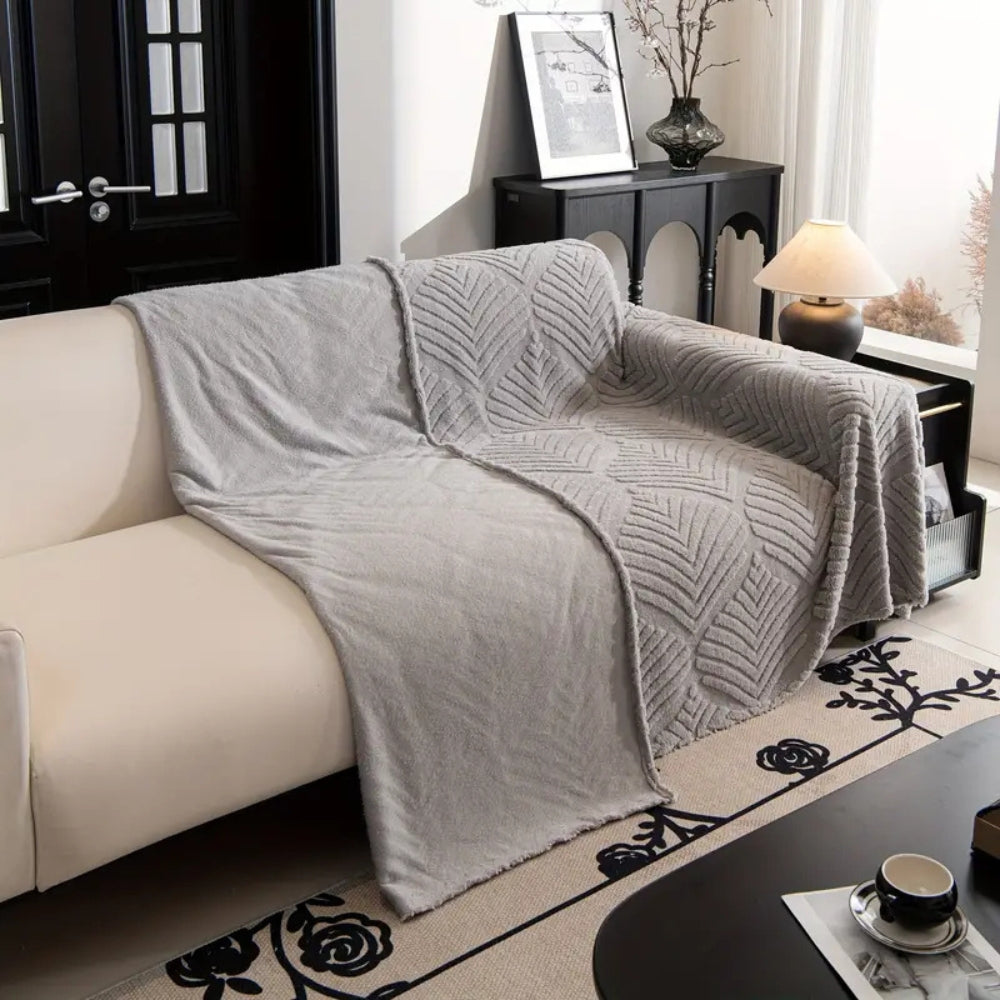 Fleecy Sofa Cover - Herringbone Pattern, Pet Friendly 7