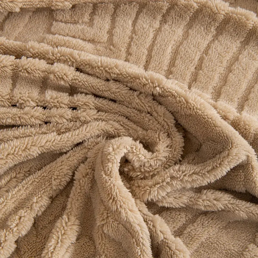 Fleecy Sofa Cover - Herringbone Pattern, Pet Friendly 8
