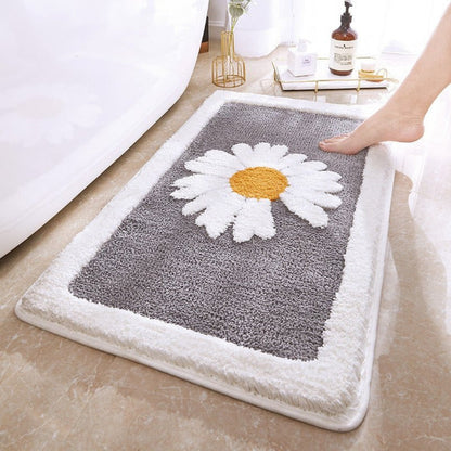 Fleur Badmat Antislip - Microvezel, Vrolijk Madeliefjesontwerp 5