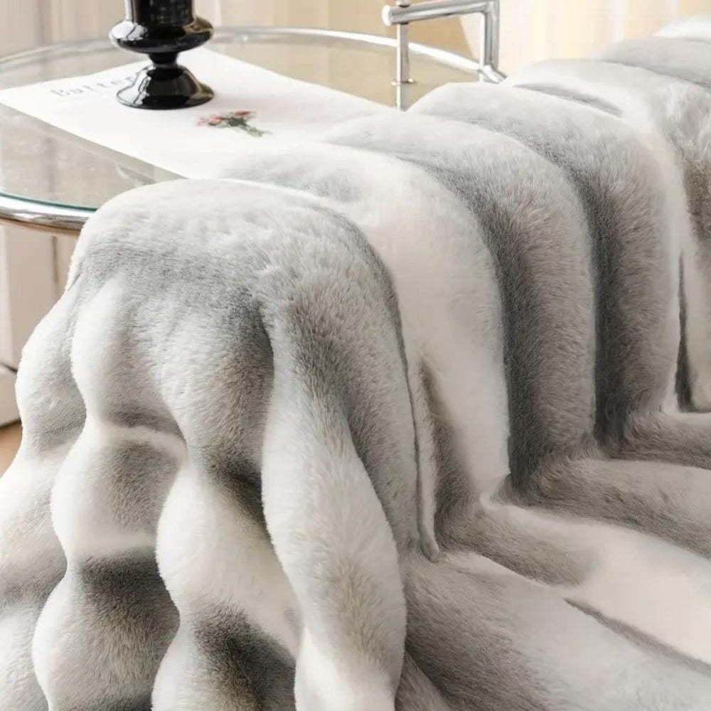 Fleura Bankhoes - Fluwelen Imitatiebont, Luxe Comfort 7