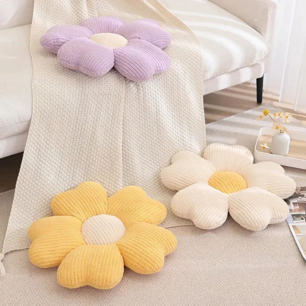 Fleurige Bloem Kussen - Ademend Microvezel, Multifunctioneel Decoratief Accent 3