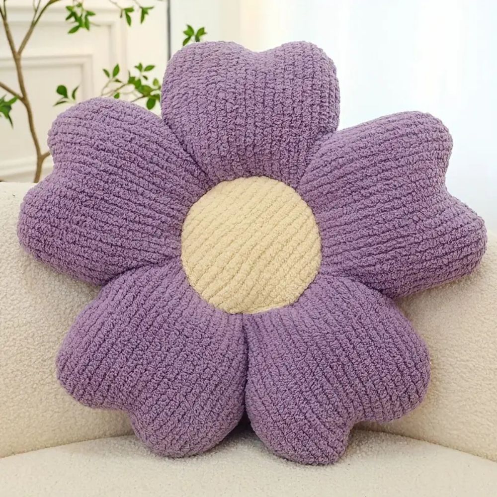 Fleurige Bloem Kussen - Ademend Microvezel, Multifunctioneel Decoratief Accent 4