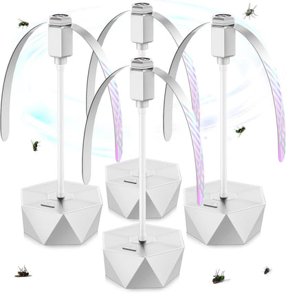 Flevo Tafelventilator Set - Draagbaar, Holografisch, Verstelbare Nek, Set van 4 4