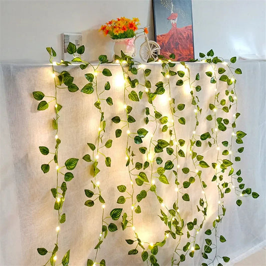 FloraLuxe Lichtketting - Draadloos met Bloemen en Bladeren 0